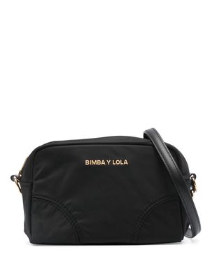 Bimba y Lola logo-lettering cross body bag - Black