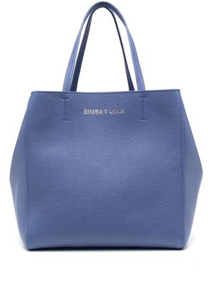 Bimba y Lola logo-lettering tote bag - Blue