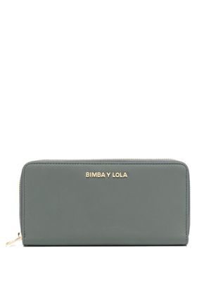 Bimba y Lola logo-lettering zip-around wallet - Green