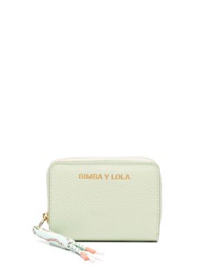 Bimba y Lola logo-lettering zipped wallet - Green