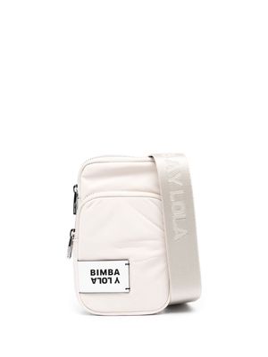 Bimba y Lola logo-patch phone pouch - Neutrals