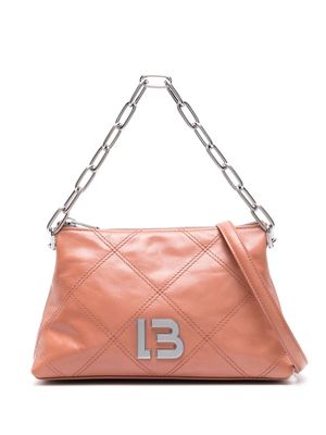 Bimba y Lola logo-plaque leather crossbody bag - Pink