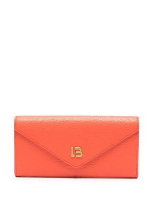 Bimba y Lola logo-plaque leather wallet - Orange