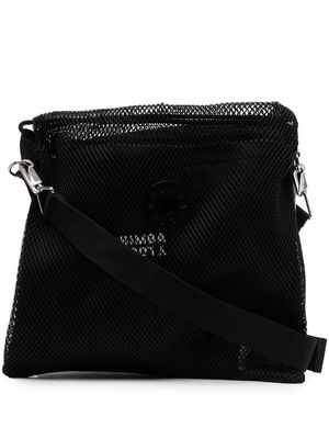 Bimba y Lola logo-plaque shoulder bag - Black