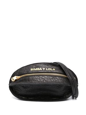 Bimba y Lola logo-print crossbody bag - Black