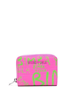 Bimba y Lola logo print purse - Pink