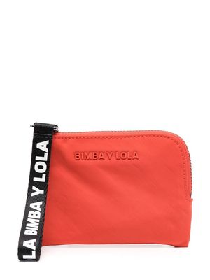 Bimba y Lola logo-strap coin purse - Orange