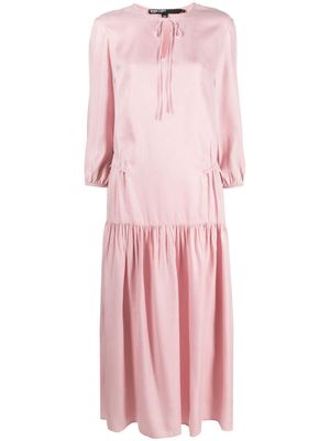 Bimba y Lola long-sleeve tiered maxi dress - Pink