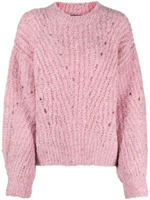 Bimba y Lola open-knit drop-shoulder jumper - Pink