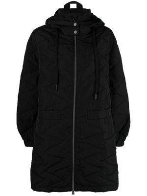 Bimba y Lola quilted hooded parka - Black