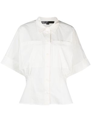 Bimba y Lola short-sleeve peplum shirt - White