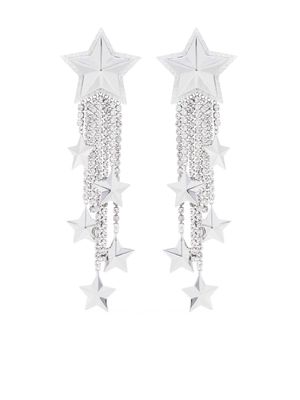 Bimba y Lola star-motif crystal-embellished earrings - Silver