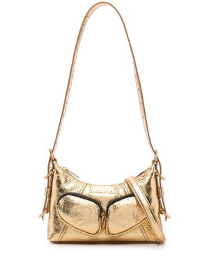 Bimba y Lola XS Pocket leather shoulder bag - Gold