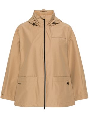 Bimba y Lola zip-up hooded rain coat - Neutrals
