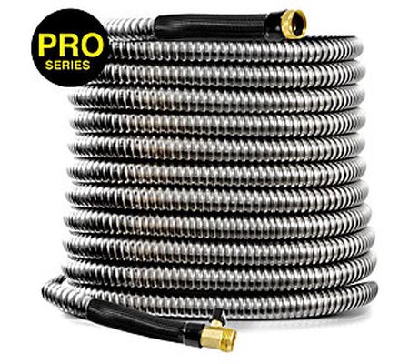 Bionic Steel Pro 100' Stainless Steel Hose with Brass Nozzle