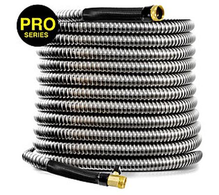 Bionic Steel Pro 100' Stainless Steel Hose withBrass Nozzle