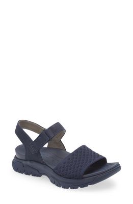 bionica Nacola Knit Ankle Strap Sandal in Midnight Navy