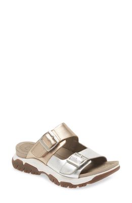bionica Nailley Slide Sandal in Silver/Gold
