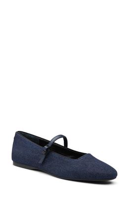 Birdies Hummingbird Mary Jane Flat in Denim 