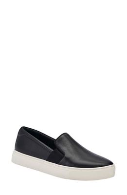 Birdies Swift Slip-On Sneaker in Black Leather/black