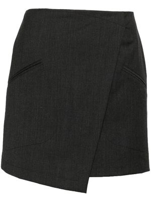birgitte herskind Carolina wrap-design skirt - Grey