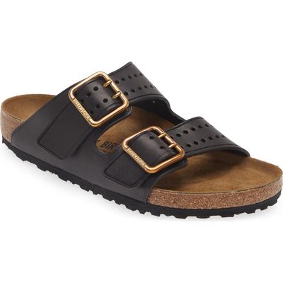 Birkenstock Arizona Bold Slide Sandal in Black 