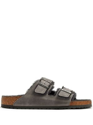 Birkenstock Arizona shearling-trim sandals - Grey