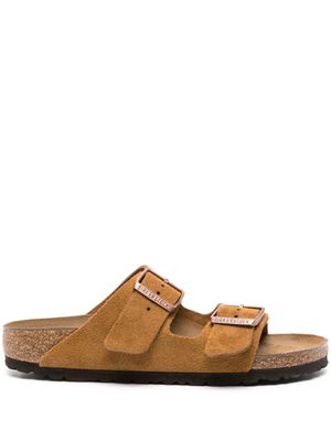 Birkenstock Arizona suede flat sandals - Brown