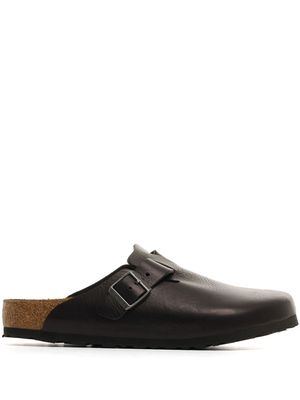 Birkenstock Boston Grip leather mules - Black