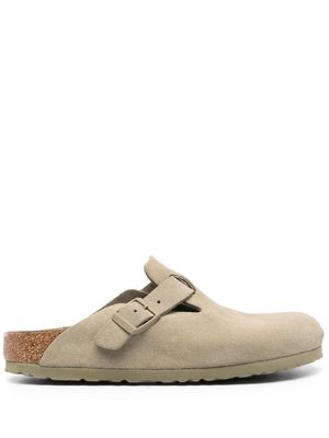 Birkenstock Boston suede slippers - Green