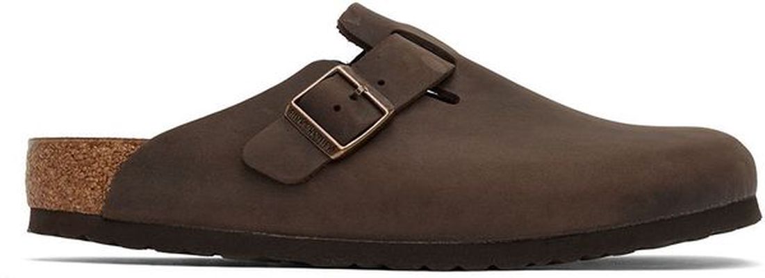 Birkenstock Brown Regular Boston Clogs