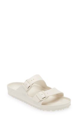 Birkenstock Essentials Arizona Waterproof Slide Sandal in Eggshell