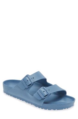 Birkenstock Essentials Arizona Waterproof Slide Sandal in Elemental Blue