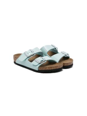 Birkenstock Kids Arizona BS leather sandals - Green