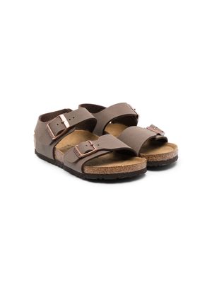 Birkenstock Kids buckle-strap sandals - Brown