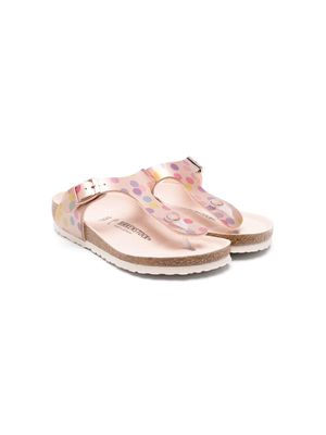 Birkenstock Kids Electric Metallic Dots sandals - Pink