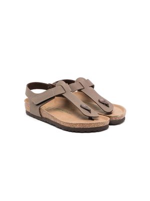Birkenstock Kids thong-strap design sandals - Brown