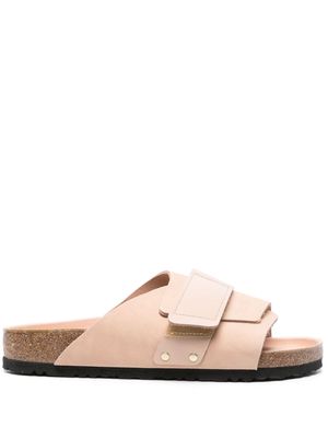 Birkenstock Kyoto nubuck leather slides - Pink