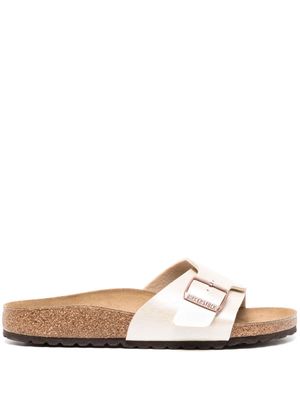 Birkenstock Madrid suede slides - White