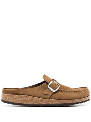 Birkenstock Naples buckled clogs - Brown