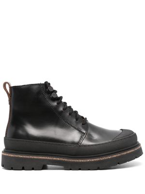 Birkenstock Prescott leather combat boots - Black