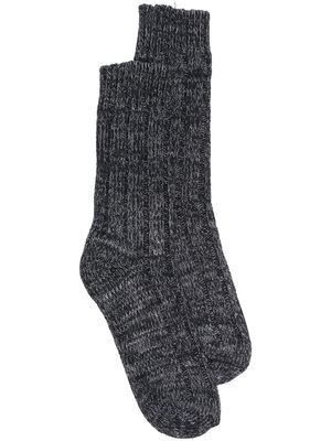 Birkenstock ribbed-knit socks - Black