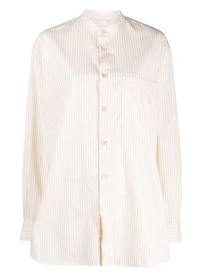 Birkenstock striped organic cotton pyjama shirt - Neutrals