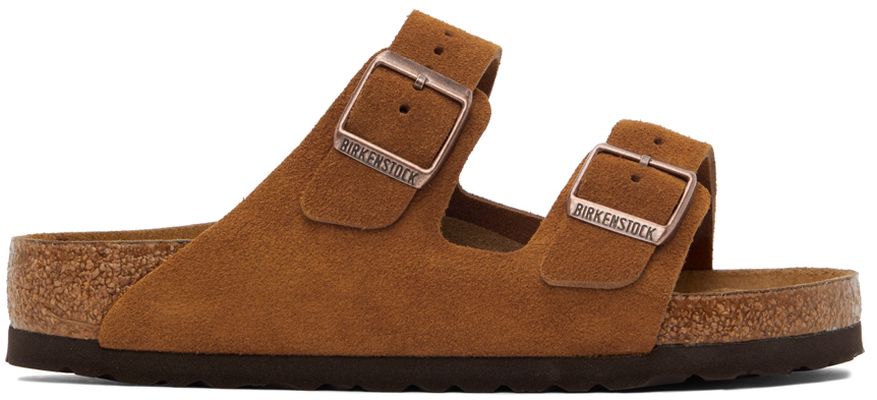 Birkenstock Tan Soft Footbed Arizona Sandals