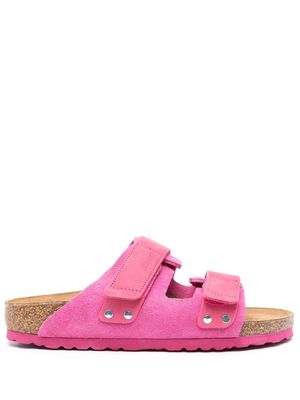 Birkenstock Uji double-strap suede sandals - Pink