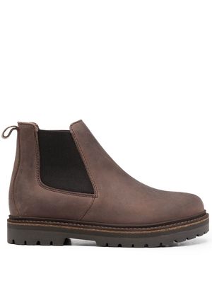 Birkenstock unbuckle leather elastic-panel boots - Brown