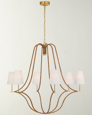 Biscayne 46" 6-Light Extra-Large Wrapped Chandelier by Chapman & Myers