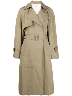 BITE Studios belted cotton trench - Green