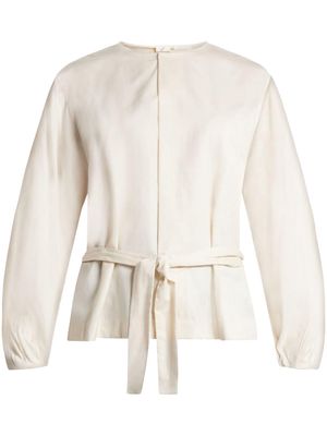 BITE Studios Delphine belted blouse - White
