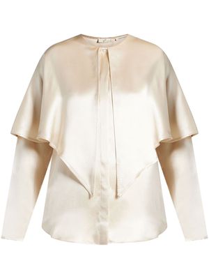 BITE Studios layered silk blouse - Neutrals